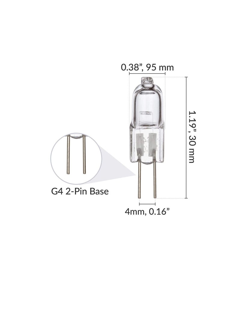 Osram Osram Capsule Lamp Halogen Bulb 12V 20W Warm White Bi Pin G4 for Accent Lights, Under Cabinet Puck Lamp, Chandeliers, Track Lighting Pack of 10, Yellow, 10PCS12V20W  - Image 3