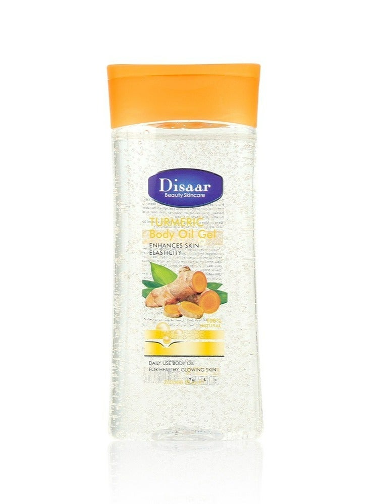 Disaar Turmeric Body Oil Gel Enhances Skin Elasticity 200 ML