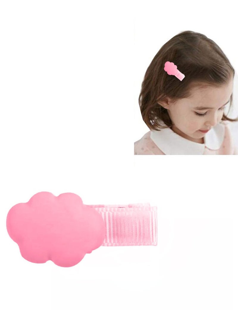 MARGOUN 6 Packs For Hair Clips Cloud Ornaments Colourful Flatback Polymer Rainbow Cloud Clips - Image 5