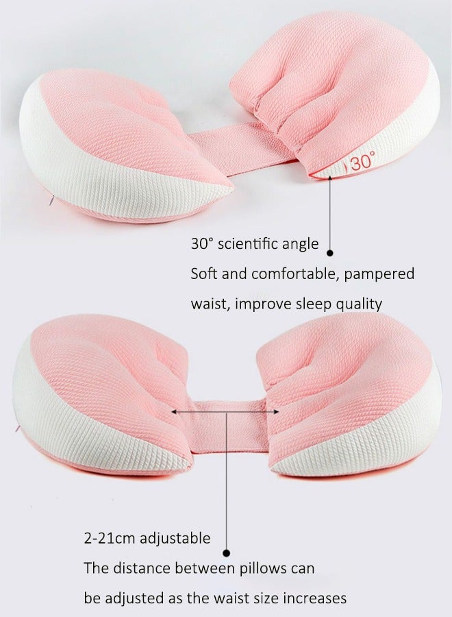 Aissiora Pregnancy Pillow for Sleeping Maternity Pillow Maternity/Pregnancy Body Pillow Support for Back, Legs, Belly, HIPS of Pregnant Women, Detachable and Adjustable Soft Pregnancy Body Pillow - Image 3