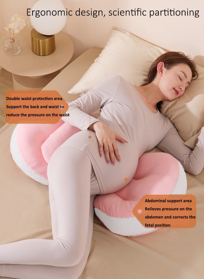 Aissiora Pregnancy Pillow for Sleeping Maternity Pillow Maternity/Pregnancy Body Pillow Support for Back, Legs, Belly, HIPS of Pregnant Women, Detachable and Adjustable Soft Pregnancy Body Pillow - Image 4
