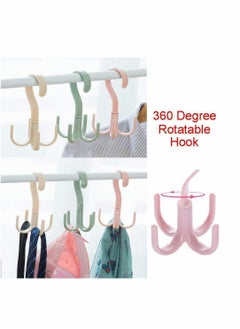 Y&D 360 Degree Rotatable Hook Wardrobe Multi-Functional Bag Tie Hanger  - Image 3