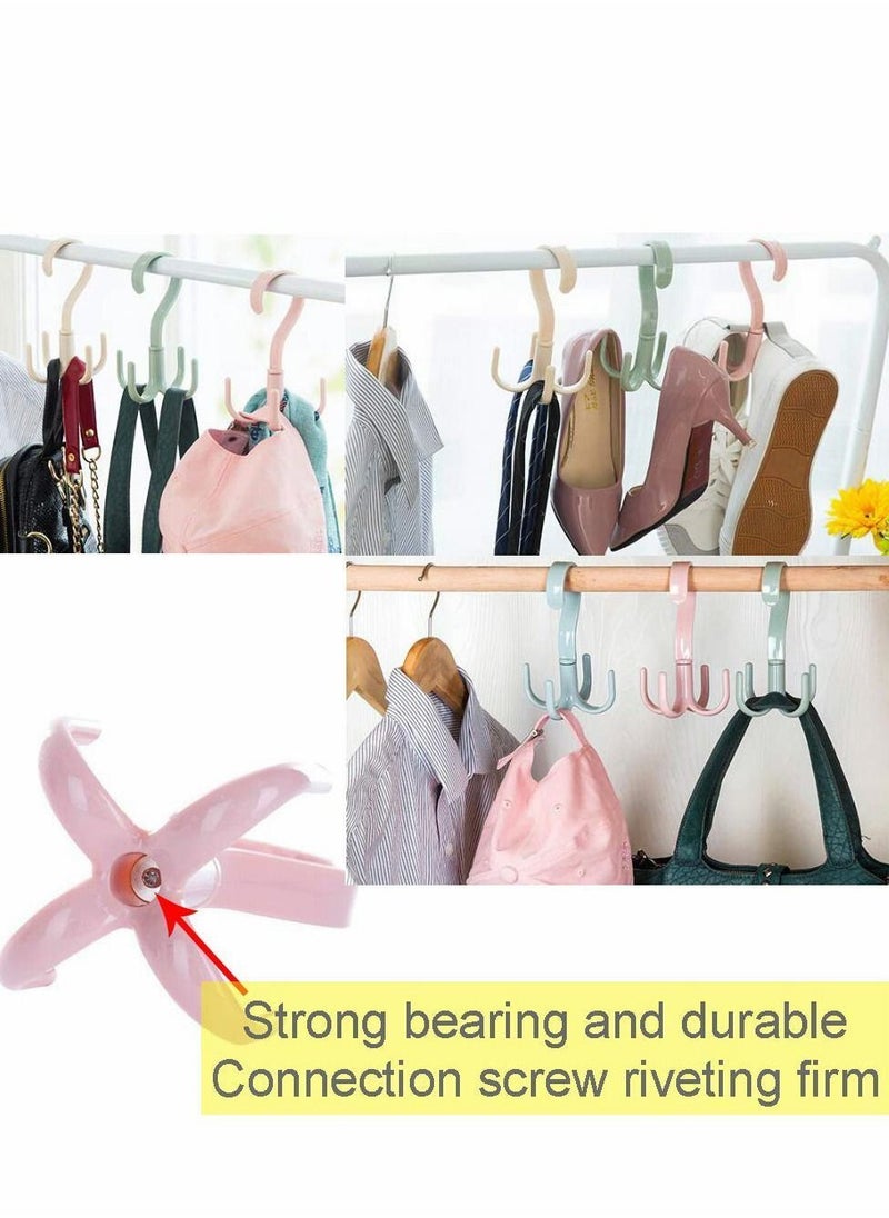 Y&D - 360 Degree Rotatable Hook Wardrobe Multi-Functional Bag Tie Hanger - Image 1