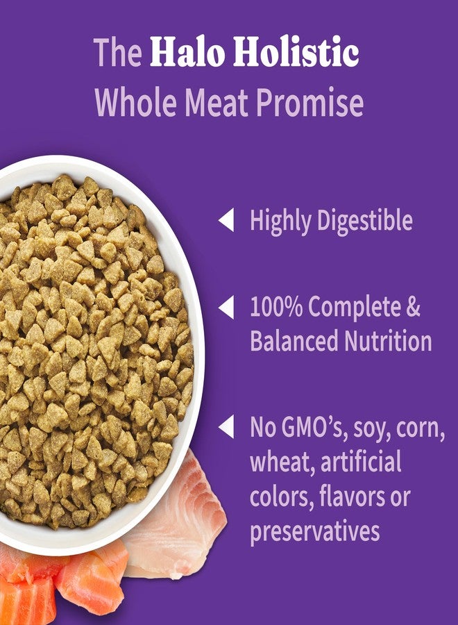 Halo Holistic Cat Food Wild Caught Salmon & Whitefish Formula, Healthy Grains Dry Cat Food, Complete Digestive Health, Kibble for Adult Cats, 3 lb Bag - Image 5