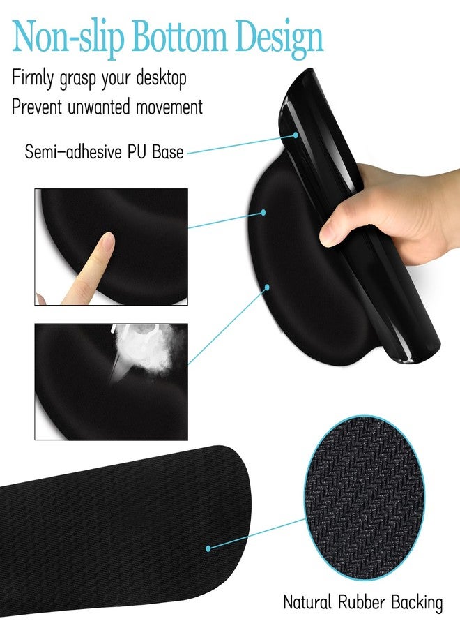 LIMKRIAN Black Mouse Pad Large Desk Mat Set, Funny Mouse Pad with Wrist Rest Keyboard Wrist Support XXL Mousepad Cup Coaster Set, Cute Office Desk Accessories Decor Supplies But Did You Document It - Image 4