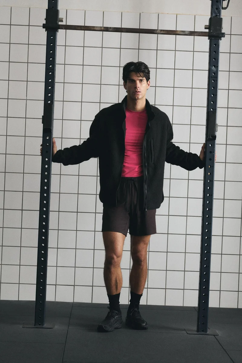 اتش اند ام جاكيت بقصّة عادية من نسيج التيدي