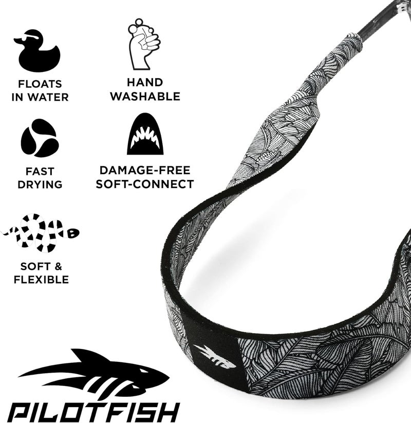 Pilotfish Neoprene Sunglasses Strap – Neoprene Eyewear Retainer, Secure Floating Sunglass Cord with Anti-Slip Ends - Image 3