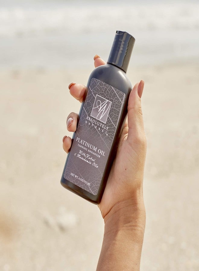Absolutely Natural طبيعي تمامًا - زيت تسمير عضوي معزز للتسمير الخارجي - جودة سبا وآمن للشعاب المرجانية مع وردة الورد والألوة - لوشن تسمير مع برونزر للتدليك - صنع في الولايات المتحدة 6 أونصات - Image 2