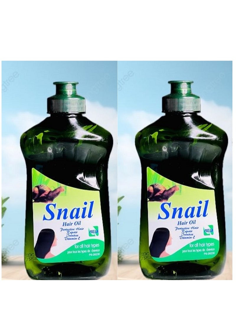 Tree Snail Hair Oil 250ML Pack of 2 - Image 1