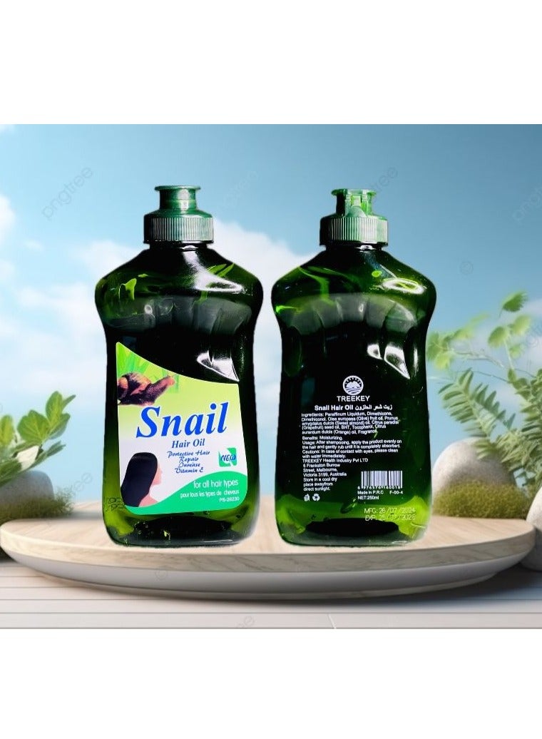 Tree Snail Hair Oil 250ML Pack of 2 - Image 3