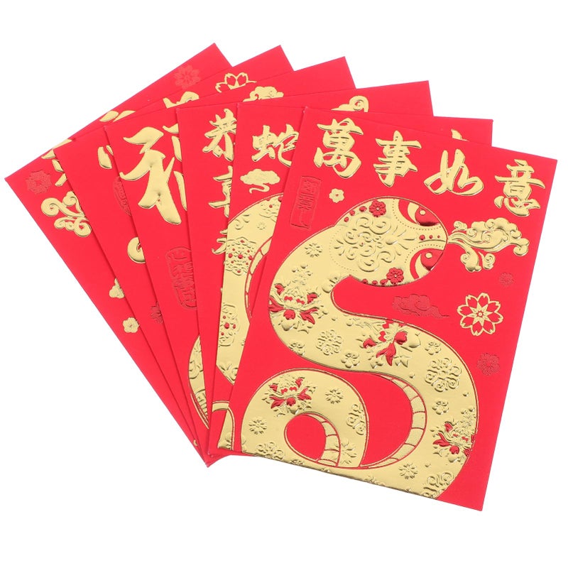 36pcs Chinese Style Red Envelopes Lunar New Year Red Packets For Cash Gifts Color Red 2 - Image 2