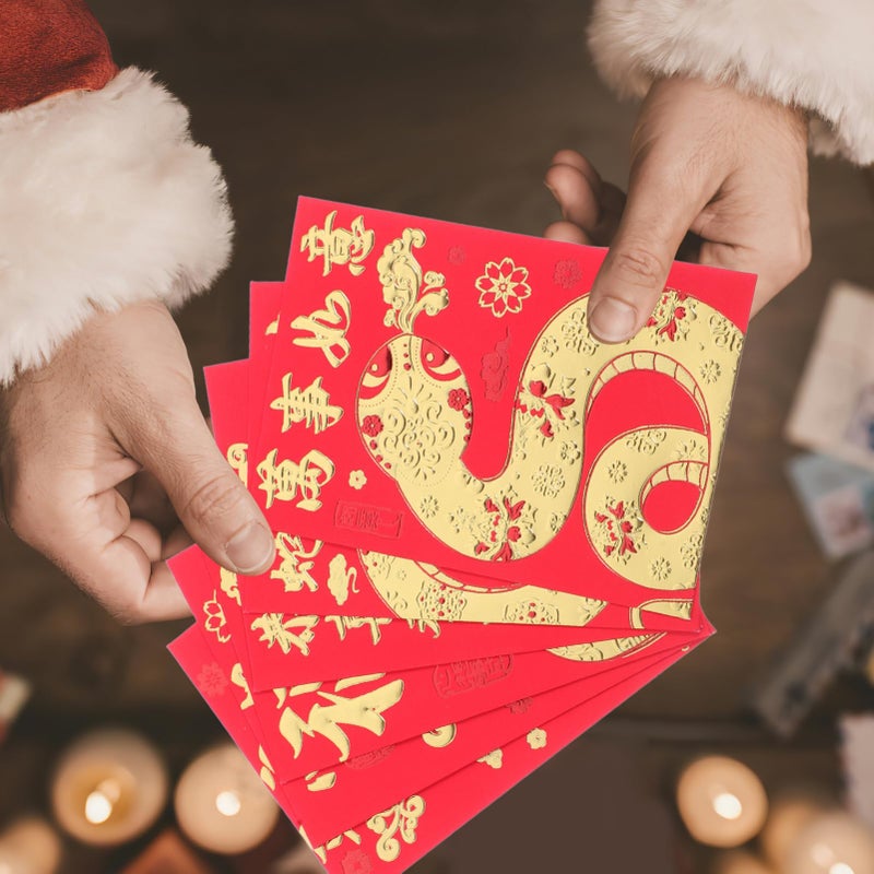36pcs Chinese Style Red Envelopes Lunar New Year Red Packets For Cash Gifts Color Red 2 - Image 5