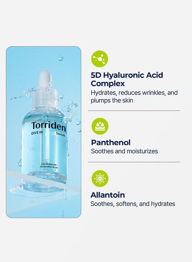 Torriden DIVE-IN Low Molecule Hyaluronic Acid Serum 50ml - Image 3