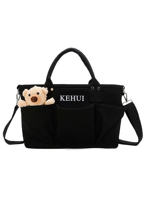 Diaper Changing Backpacks Diaper Bag Baby Bag with Multiple Storage Spaces Black