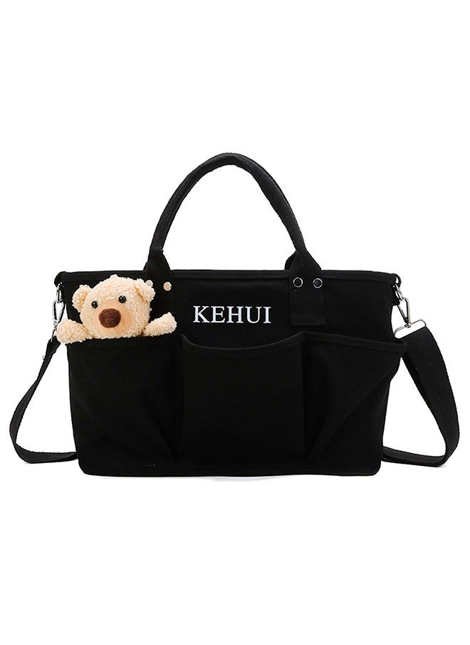Generic - Diaper Changing Backpacks Diaper Bag Baby Bag with Multiple Storage Spaces Black - Image 1