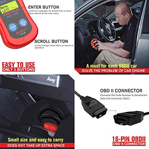Autel MS300 OBD2 Scanner Code Reader, Turn Off Check Engine Light, Read & Erase Fault Codes, Check Emission Monitor Status CAN Diagnostic Scan Tool - Image 5