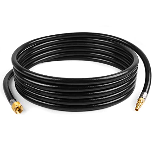 GASPRO 18-Foot RV Quick Connect Propane Hose for Portable Fire Pit, Camp Chef Explorer, Outland Living Fire Bowl, Camping Grill and More - Image 1