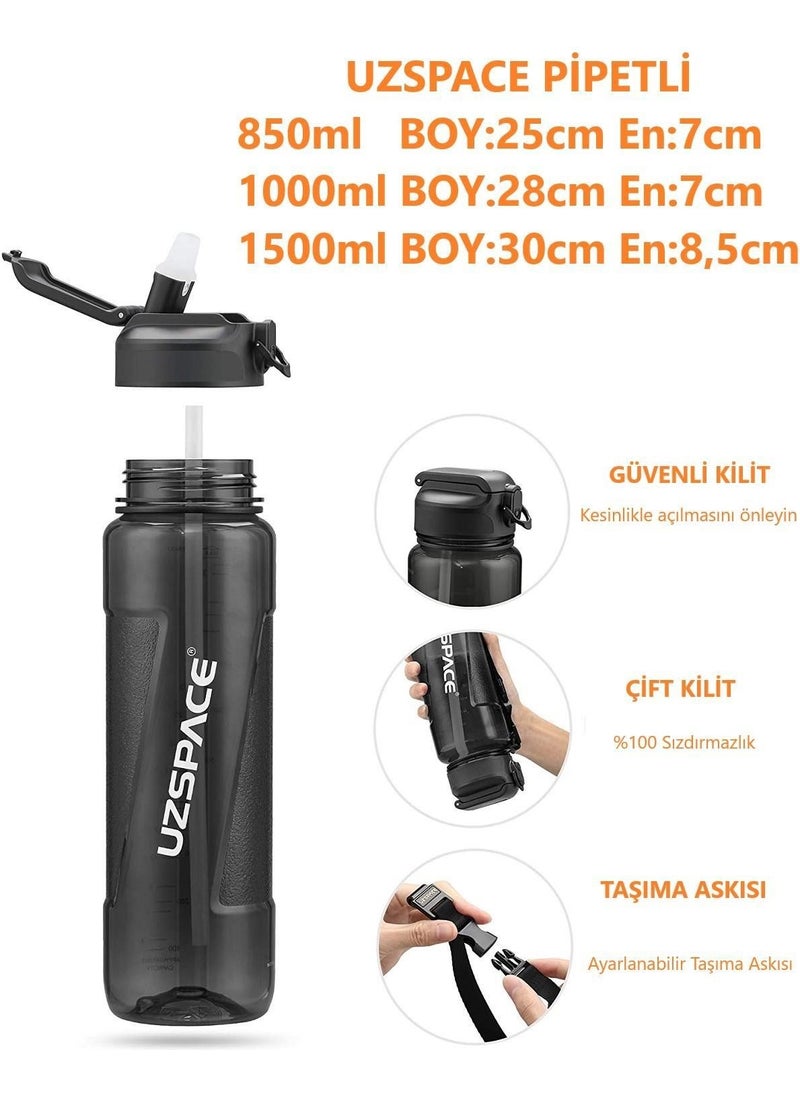 Fiftyfifty 1000ML -Large Size- Tritan Water Bottle with Straw - pzsku/Z3A8A66106FE205956CE1Z/45/_/1731168891/79b99cb1-4743-4026-983a-d0ab8dca4dbc