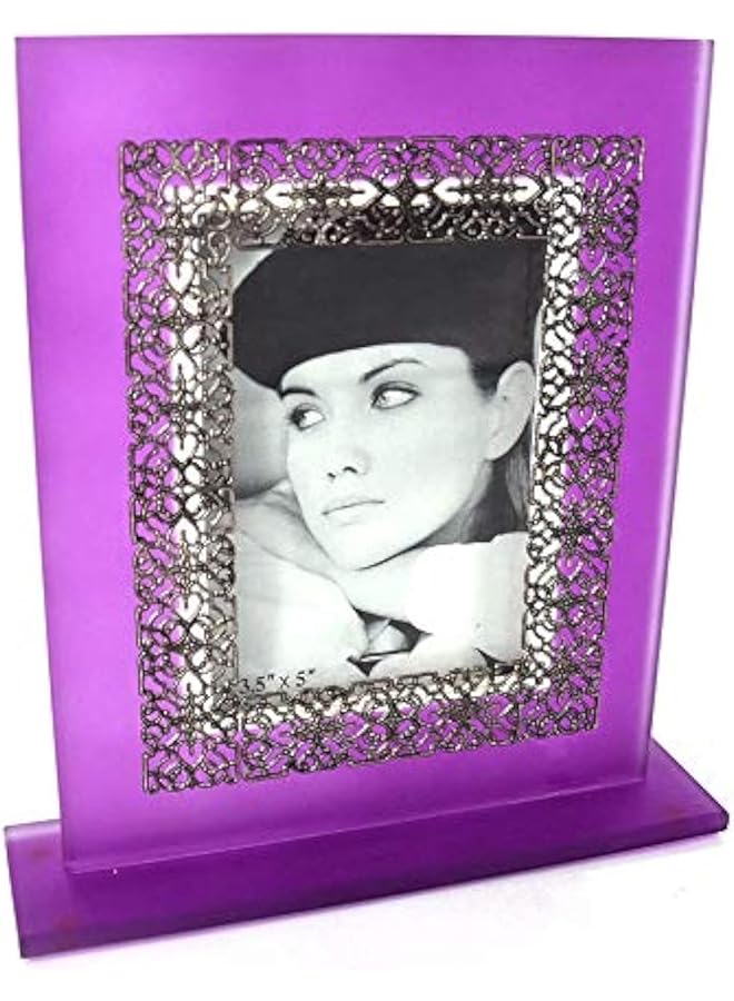 Photo Frame Purple With Stand