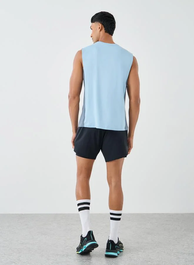 Styli Styli Drop Armhole Side Contrast Workout Tank