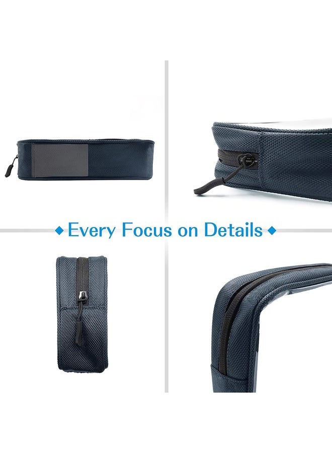 Procase TSA Approved Travel Toiletry Bag Pouch, Matte Clear Travel Organizer Airport Carry-On Checkpoint Airline Compliant Storage Bag for Toiletries Liquids Creams and Cosmetics -Navy - Image 2