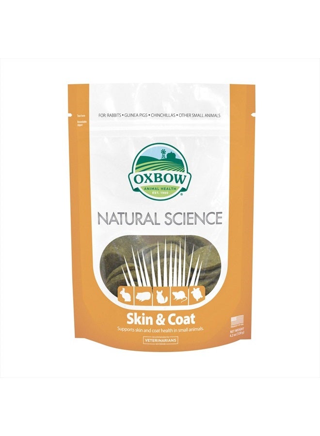 Oxbow Natural Science Skin & Coat Supplement - High Fiber, Palm Oil, Omega 3 and 6 Fatty Acids for Small Animals, 4.2 oz. - Image 1