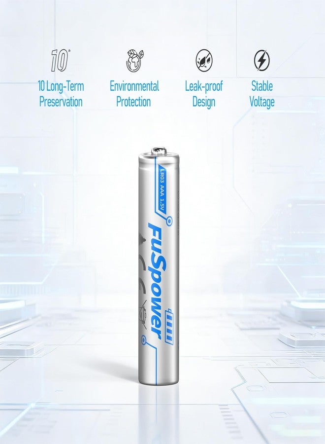 Fuspower Alkaline AAA Batteries for Toys: 1.5V Triple A Batteries 16 Pack - Ultra Long Lasting Power for Remote Control Mice Keyboard - 10 Years Shelf Life for Long-Term Storage - Image 2