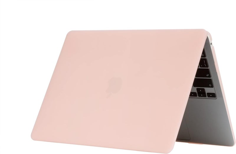 سيفن لاين متوافق مع حافظة MacBook Air 13 بوصة 2024 2023 2022 2021 2020 2019 2018 A1932/M1 A2337/A2179 لـ Mac Air 13 بوصة شاشة Retina Touch ID وغطاء لوحة مفاتيح (تخطيط المملكة المتحدة)، وردي طباشيري - Image 5