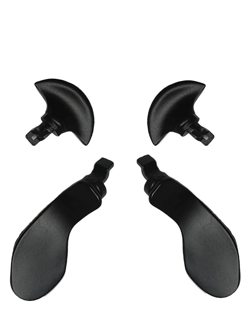 4PCS Metal Back Paddles for PS5 DualSense Edge Controller,Paddles Trigger ons Replacement Interchangable Parts for PS5 DualSense Edge Wireless Controller Black  - Image 1