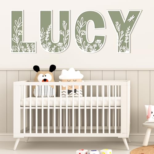 Longan Craft Layered 12 Inch Large Wooden Letters for Wall Decor, Flowered Paintable Wooden Nursery Letters for Crafts Wood Alphabet Letter L for Birthday Boho Nursery Name Sign Wedding Home Decoration - Image 4