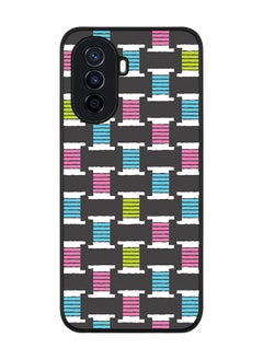 Rugged Black edge case for Huawei Nova Y70  Slim fit Soft Case Flexible Rubber Edges Anti Drop TPU Gel Thin Cover - Thread Roll