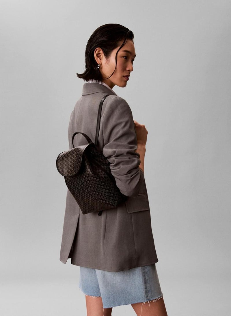 CALVIN KLEIN Allover Emblem Logo Mini Backpack - Image 5