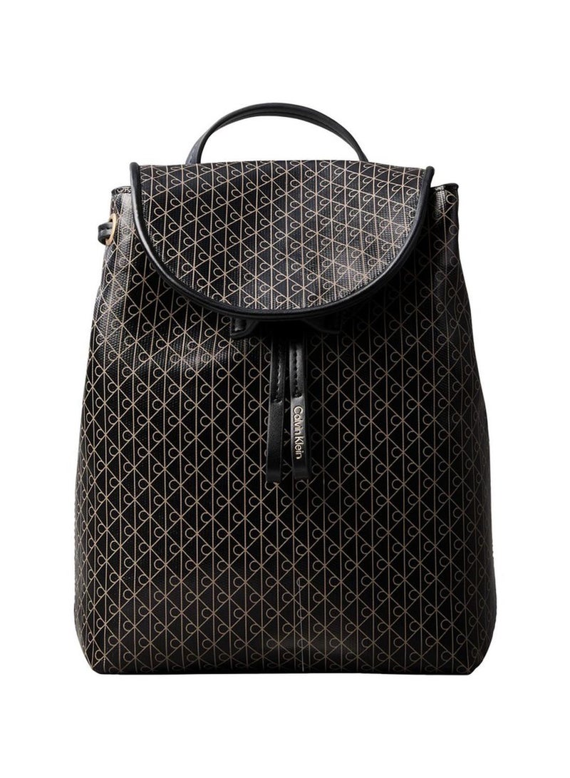 CALVIN KLEIN Allover Emblem Logo Mini Backpack - Image 1