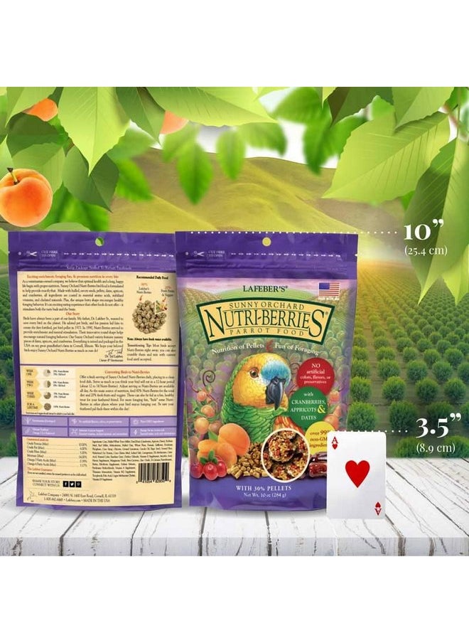 لافيبيرز طعام الطيور الأليفة Nutri-Berries Sunny Orchard من LAFEBER'S، مصنوع من مكونات غير معدلة وراثيًا ومناسبة للبشر، للببغاوات (عبوة من قطعتين، 10 أونصة)  - Image 3