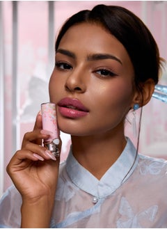Flower Knows Butterfly Cloud Collar Collection Glossy Lipstick Non-sticky Highly Pigmented Long-lasting Hydration Shiny Lipgloss - C04 Peachy Aqua  - Image 4