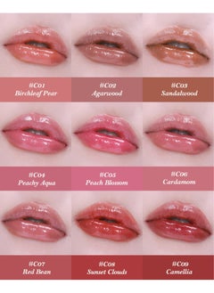 Flower Knows Butterfly Cloud Collar Collection Glossy Lipstick Non-sticky Highly Pigmented Long-lasting Hydration Shiny Lipgloss - C04 Peachy Aqua  - Image 2