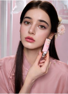 Flower Knows Butterfly Cloud Collar Collection Glossy Lipstick Non-sticky Highly Pigmented Long-lasting Hydration Shiny Lipgloss - C04 Peachy Aqua  - Image 5