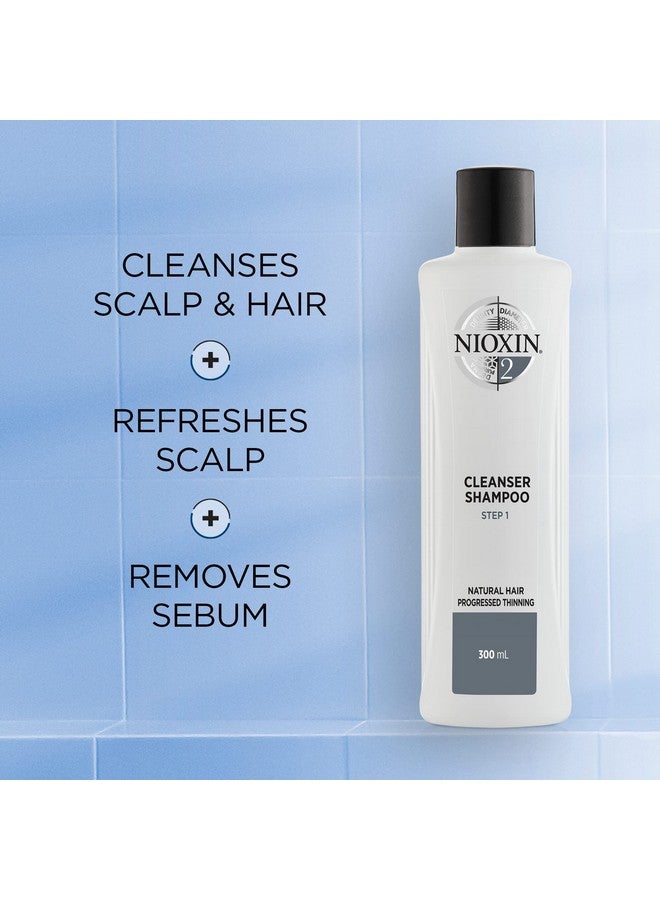 Nioxin System 2 Shampoo & Conditioner Prepack Natural Treated Hair With Progressed Thinning Pumps Included 33.8 Fl Oz - Image 3
