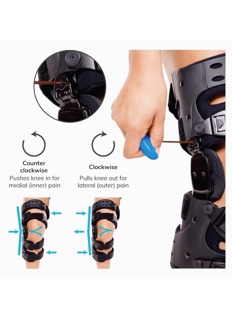 Ru syanl - Unloader Knee Brace Suitable for Bone-on-bone Knee Osteoarthritis Rheumatoid Arthritis Knee Joint Pain and Degenerative Conditions - Image 1