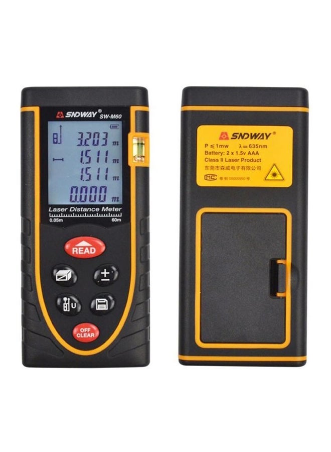 NIBEMINENT SW-M60 Digital Laser Rangefinder Black/Orange 118x54x28mm - Image 1