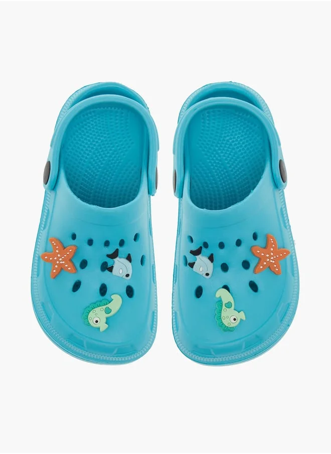 LBL by Shoexpress Boys Animal Embossed Clogs with Backstrap