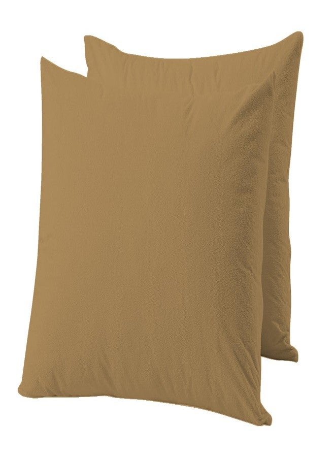 Trance Ultra Soft Terry Waterproof Pillow Protector Cover with Zippered Closure | Dust Mite - Bed Bug Protection | Oil and Water Spill Protection Covers (Large: 20 x 30 inch - Brown) - Pack of 2 - Image 3