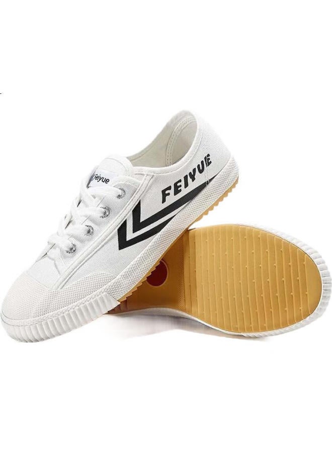 LEAP Official Men'S Canvas Shoes Summer New Breathable Casual All-Match Couple Shoes White Black Size 36 - Image 1