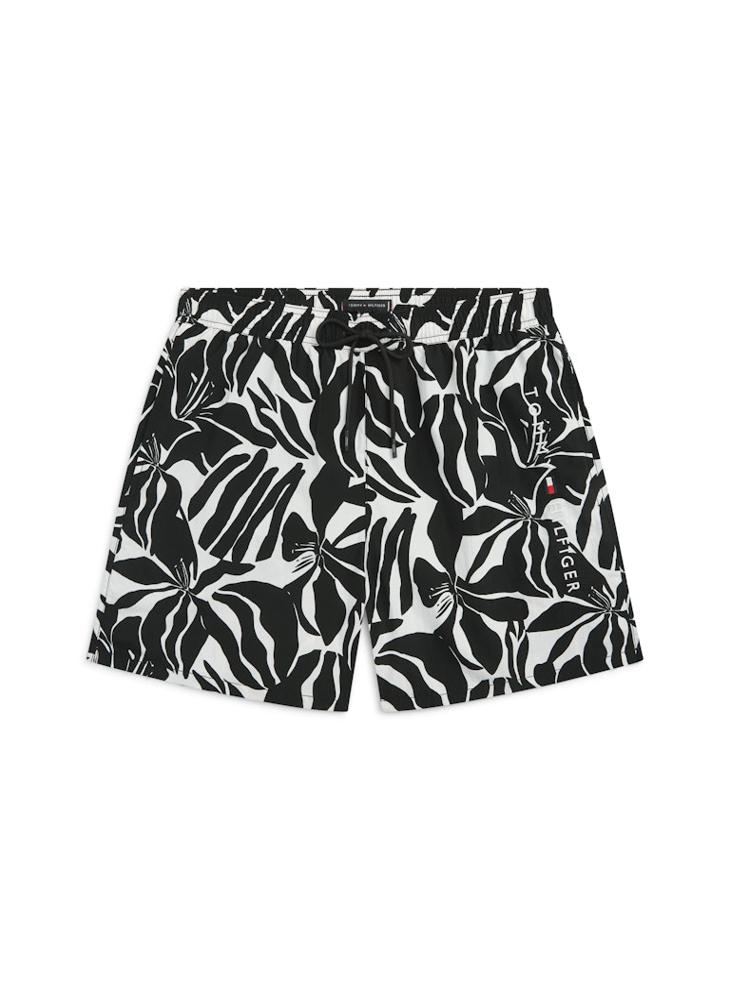 TOMMY HILFIGER Original Print Mid Length Swim Shorts - Image 5