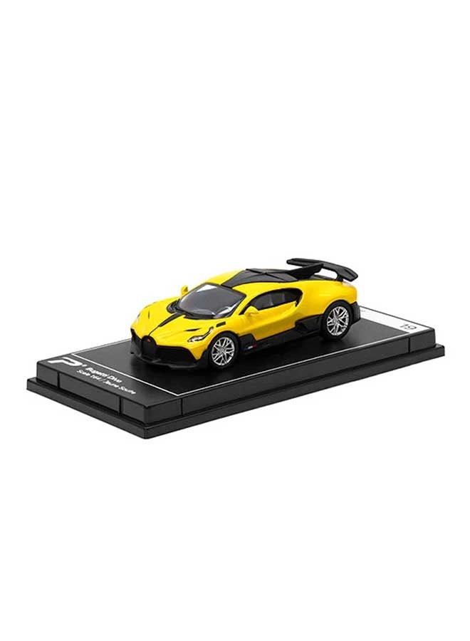 PosterCars - 1:64 Scale Bugatti Divo (Jaune Soufre) Hypercar League Collection, Diecast Models - Image 1