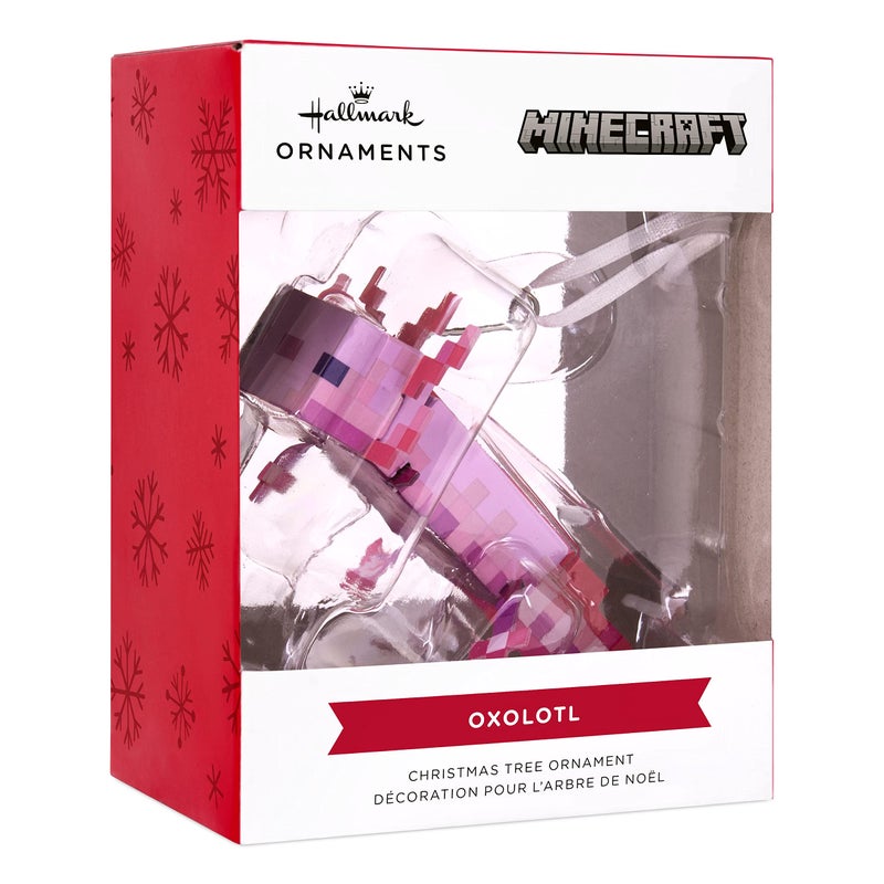 Hallmark Minecraft Axolotl Christmas Ornament  Plastic  HIPS - Image 3
