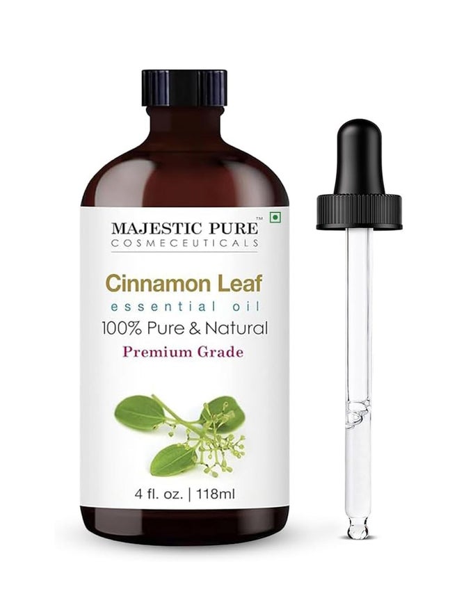 Majestic Pure Cinnamon Essential Oil with Glass Dropper, 118ml - Image 1