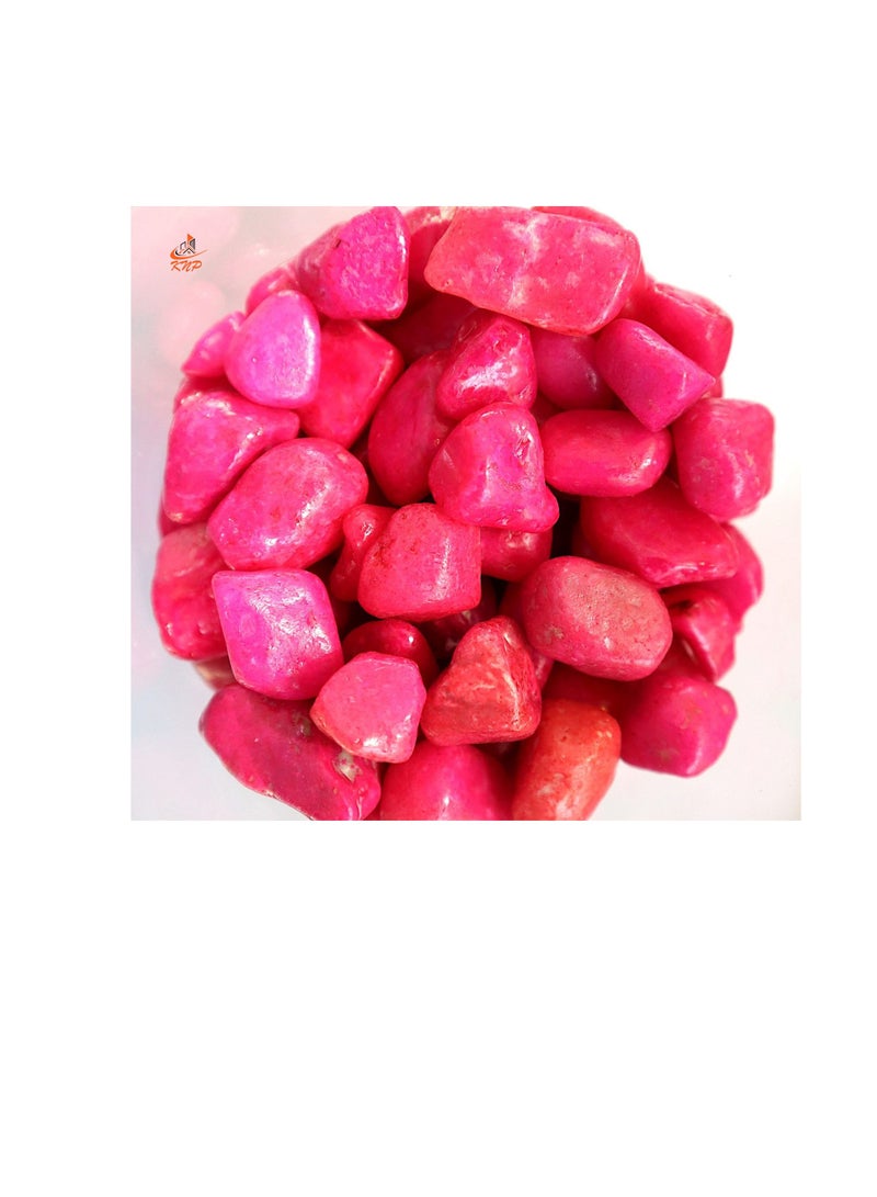 كنب حوض الحصى المطلي باللون الوردي - Image 1