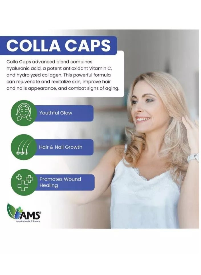 AMS - Collacaps Hydrolysed Collagen Tablet (60 Pieces) - Image 1