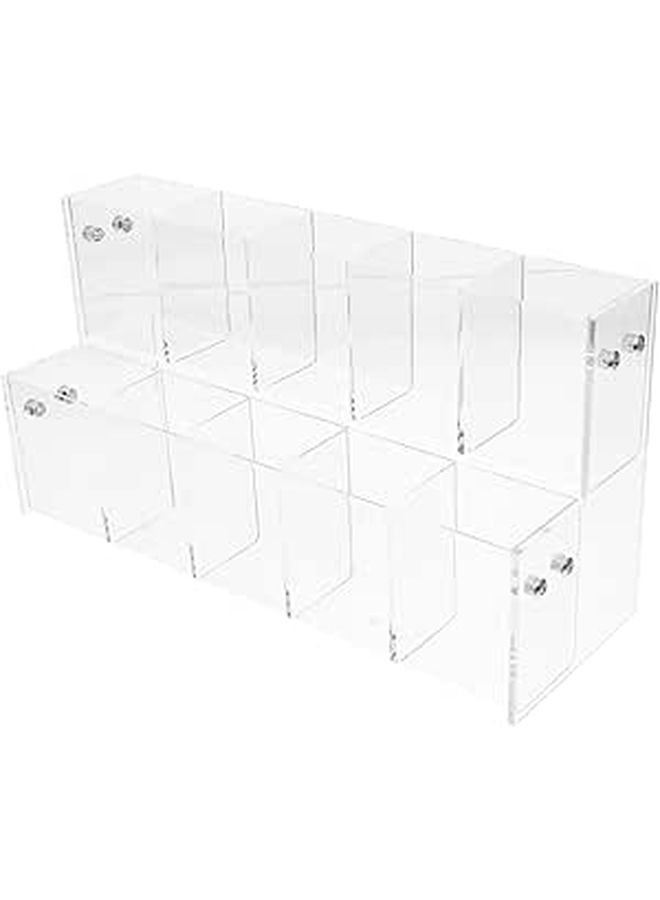 Transparent Acrylic Pen Holder with Layers for Desk Organizer Home Office Art Supplies - Image 1